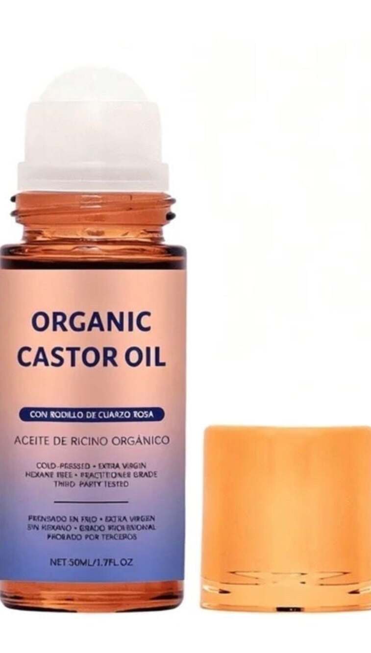 Queen of the Thrones Organic Castor Oil Rose Quartz 50ml Sealed Cold Pressed